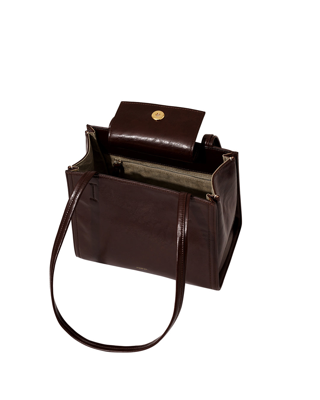 Stand Oil Oblong Mini Bag — Maroon