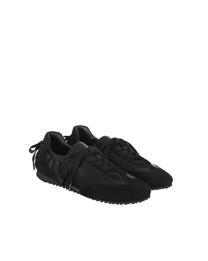 Stand Oil Double Tied Sneakers — Black