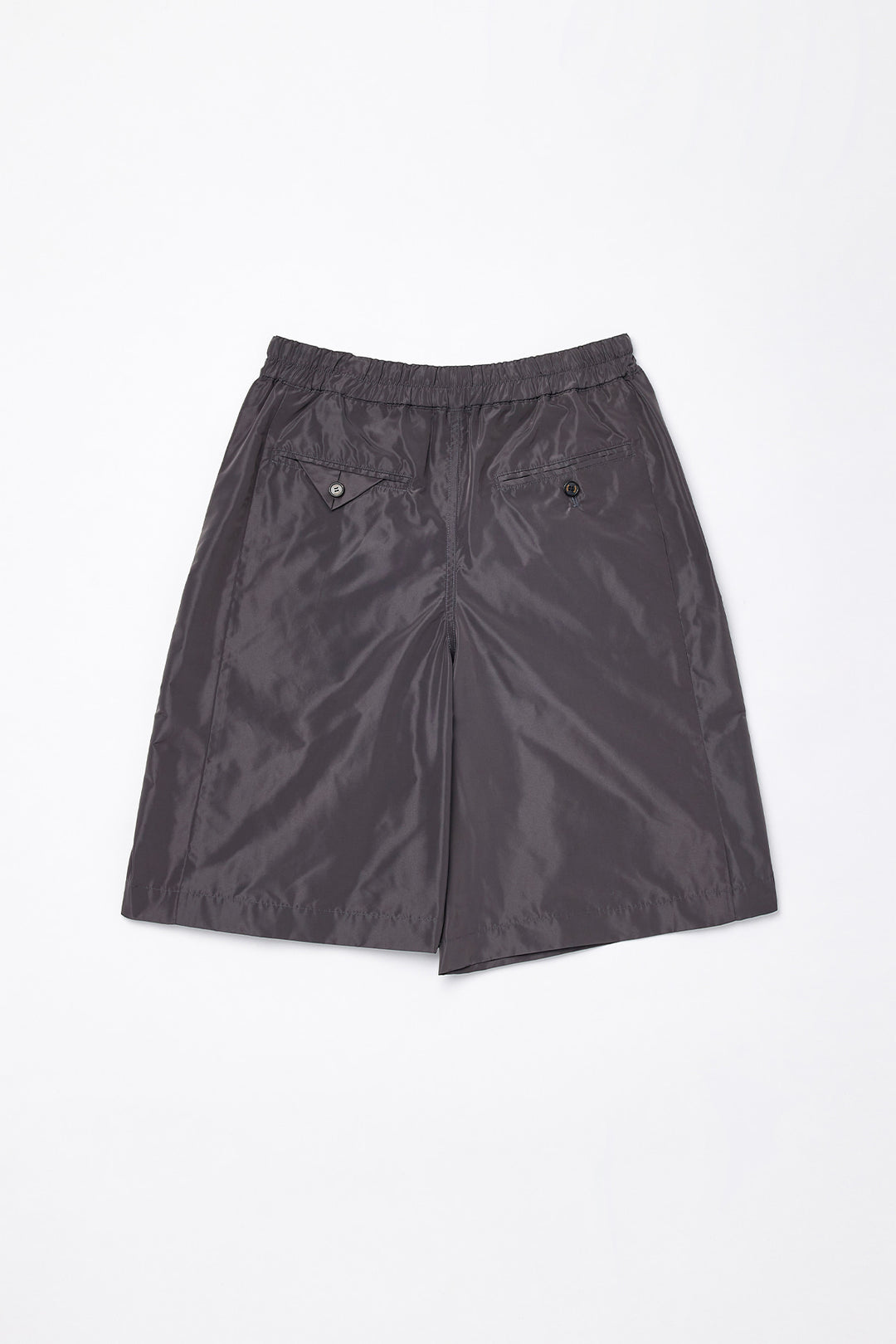 KIMMATIN String Point Banding Wrap Shorts — Charcoal