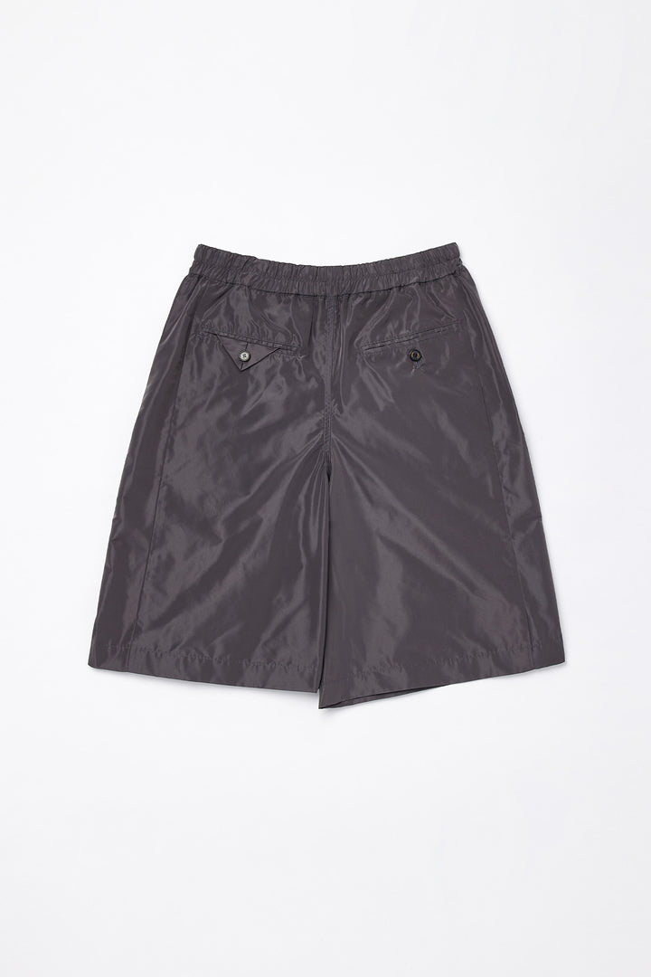 KIMMATIN String Point Banding Wrap Shorts — Charcoal
