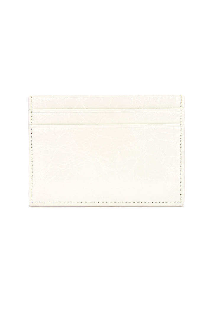 Matin Kim Glossy Card Wallet — Ivory