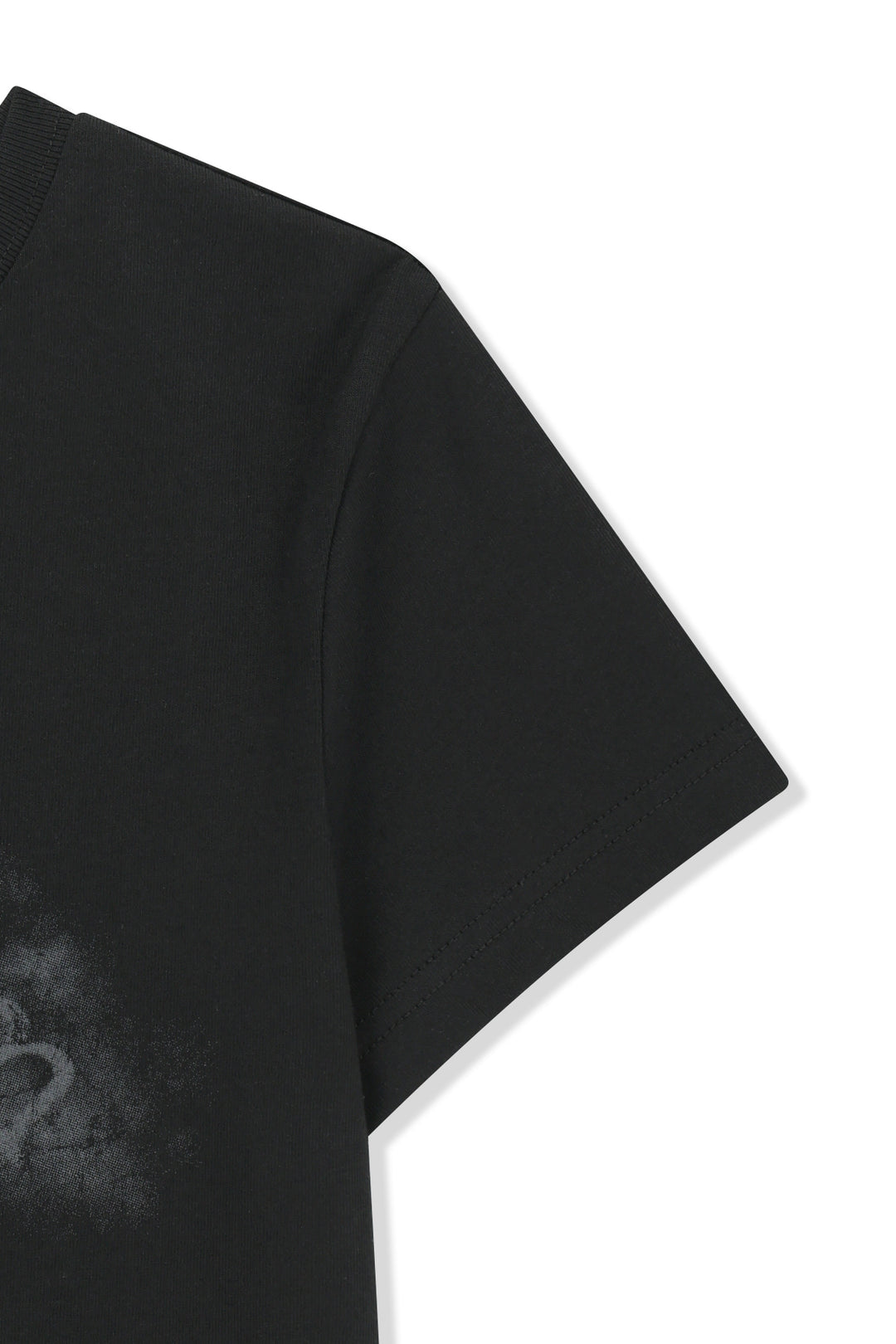Matin Kim Arch Logo Crop Top — Black