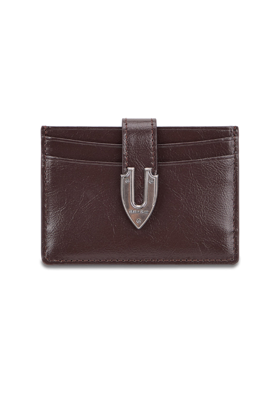 Matin Kim Western Buckle Card Wallet — Brown