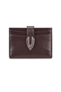 Matin Kim Western Buckle Card Wallet — Brown