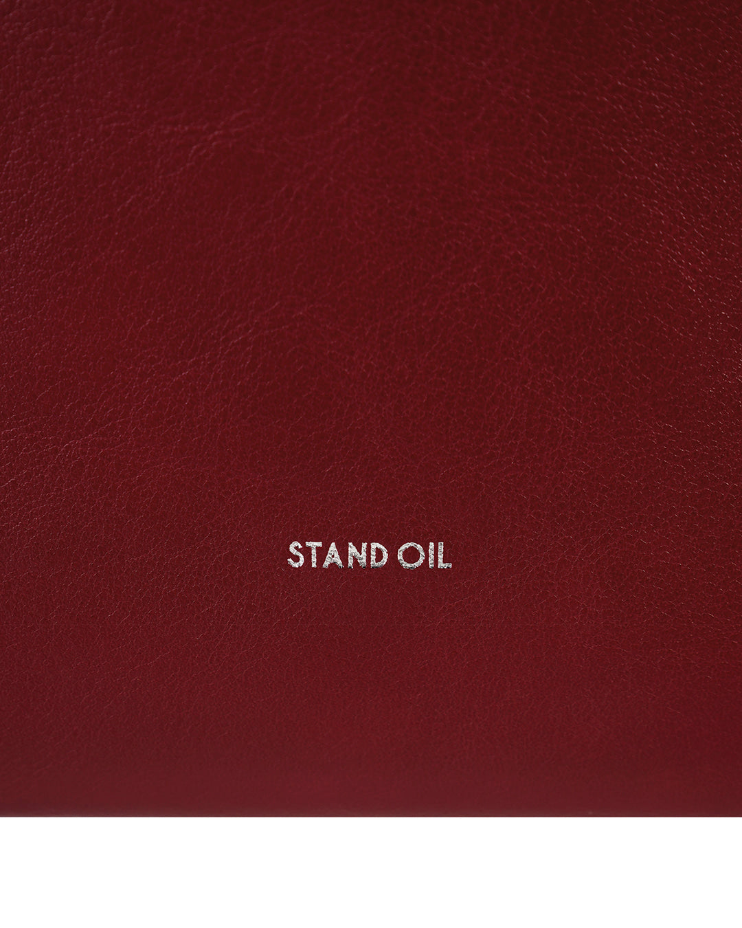 Stand Oil Mushy Bag — Nubuck Slouch Tote — Red wine