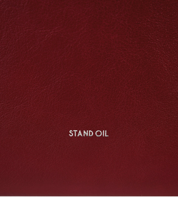 Stand Oil Mushy Bag — Nubuck Slouch Tote — Red wine