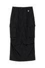 Matin Kim String Nylon Cargo Skirt — Black