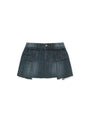 Matin Kim Cargo Mini Denim Skort — Blue