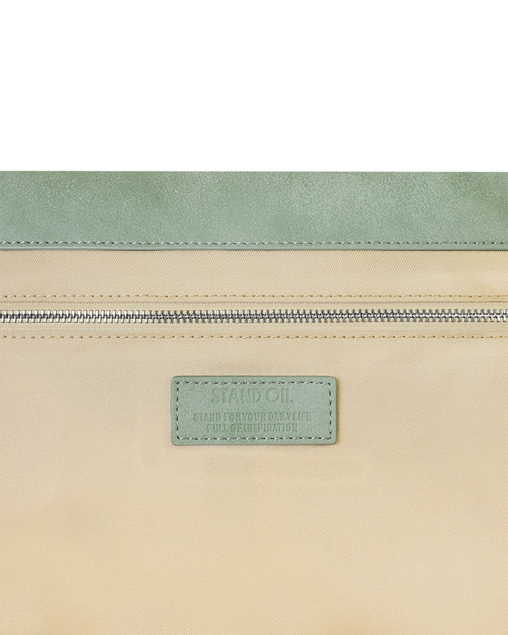 Stand Oil Beni Bag — Vintage Nubuck Crossbody — Mint