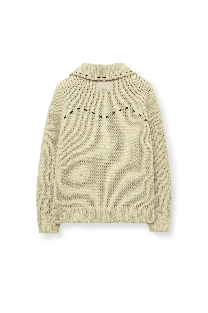 Matin Kim Handmade Collar Knit Cardigan