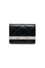 Matin Kim Puff Quilt Leather Wallet — Black