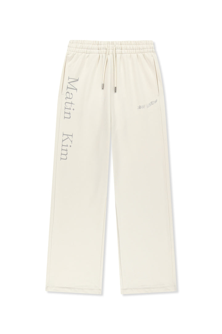 Matin Kim Essential Logo Sweatpants — Ivory