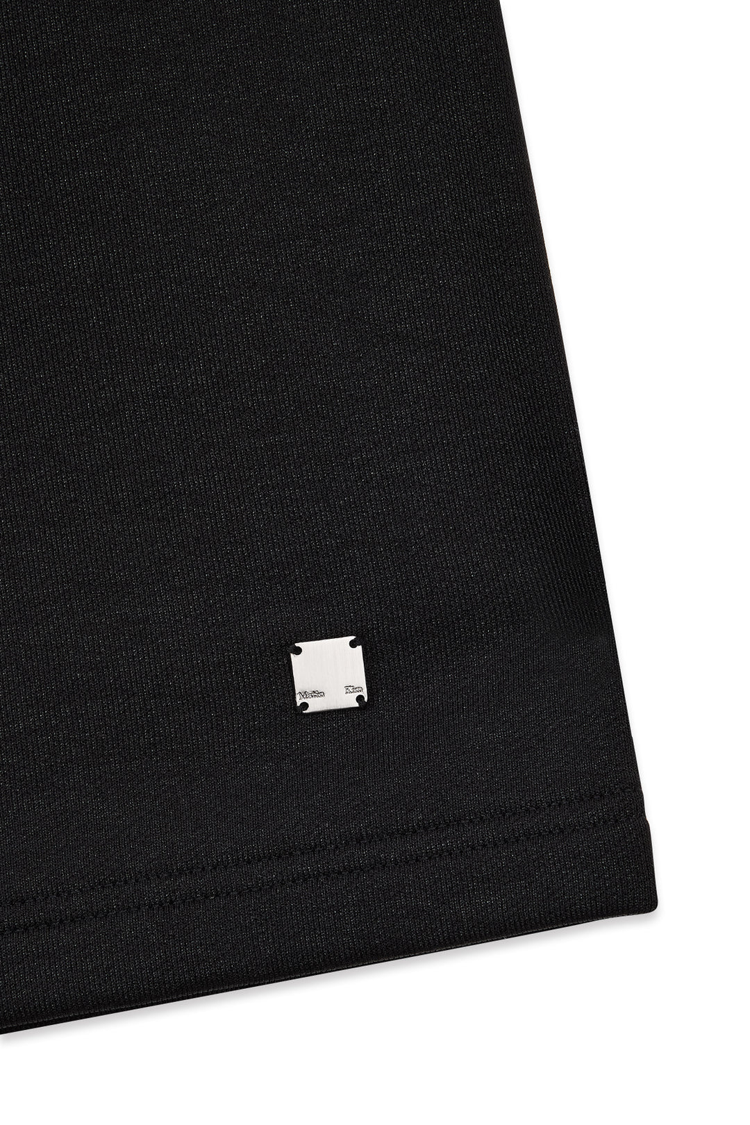 Matin Kim Back Pocket Glitter Bermuda Sweatpants — Black
