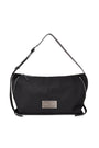 Matin Kim Side Zipper Fabric Shoulder Bag — Black