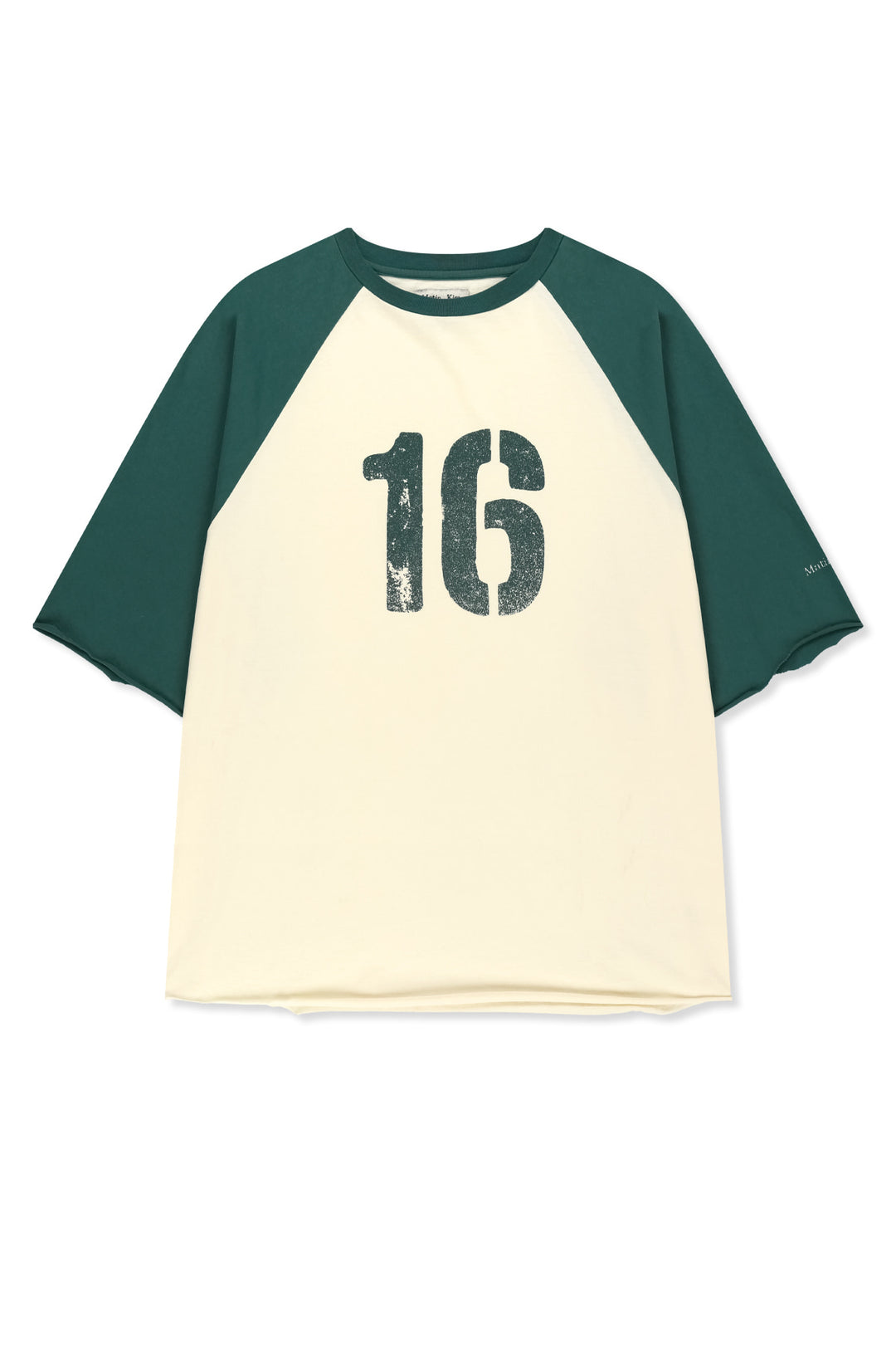 Matin Kim Raw Edge Raglan Top — Cream
