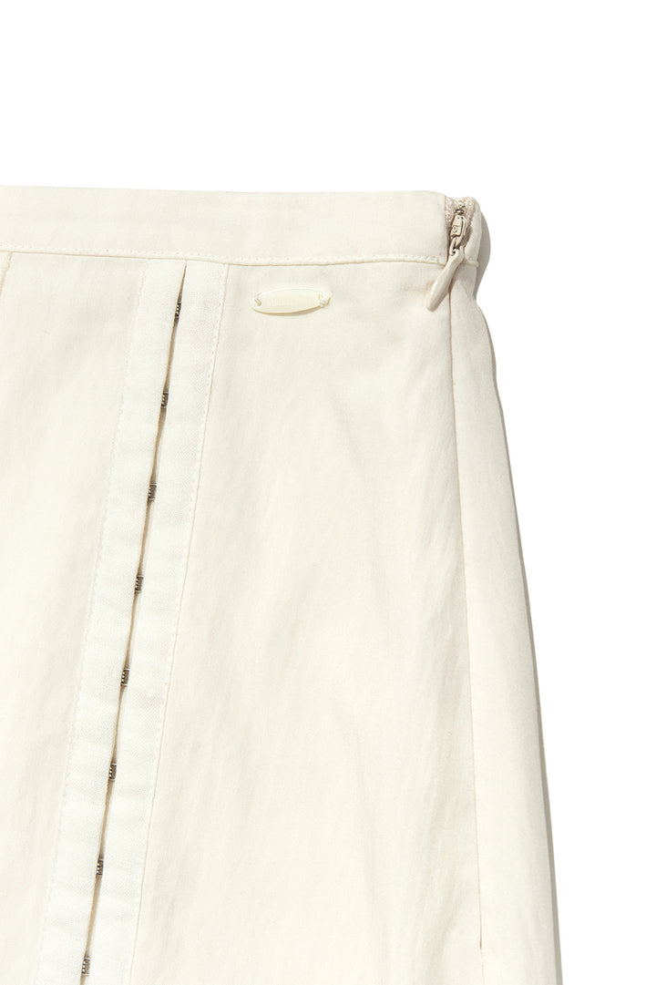 Matin Kim Hook and Eye String Long Skirt — Ivory