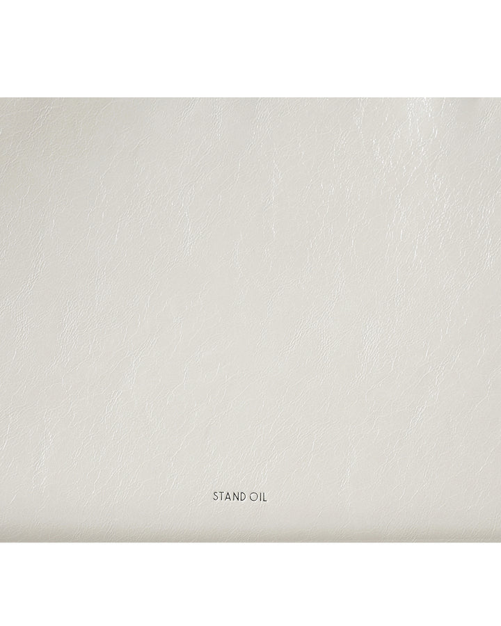 Stand Oil Oblong Bag — Sculptural Shoulder Crossbody — Cream