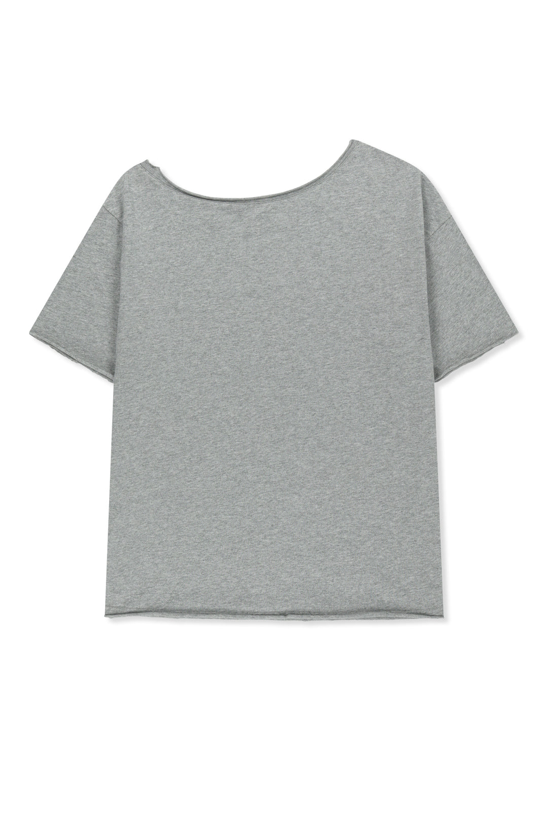 Matin Kim MTK 16 Graffiti Logo Asymmetric Top — Gray