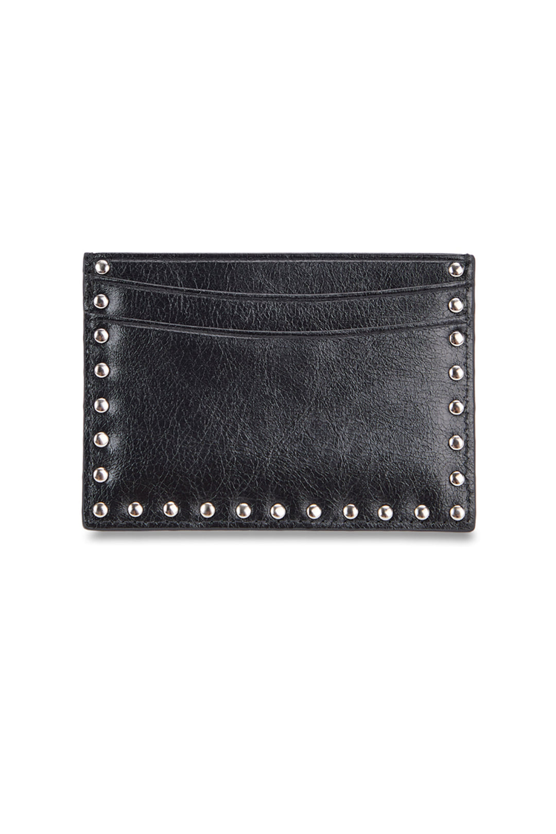 Matin Kim Western Stud Card Wallet — Black
