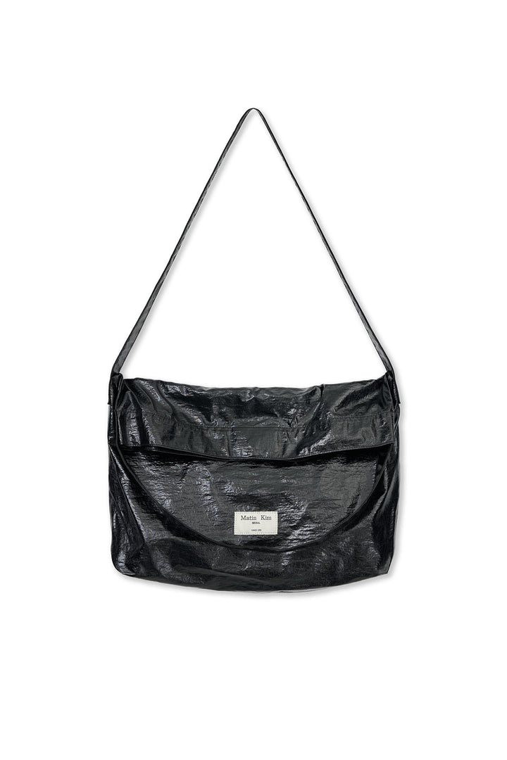 Matin Kim Glossy Light Two Way Bag — Black