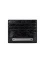 Matin Kim Glossy Slim Metal Card Holder — Black