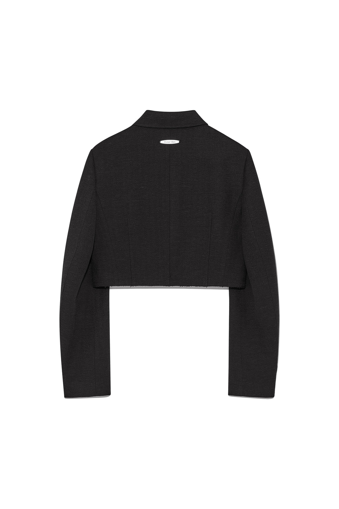 Matin Kim Stripe Herringbone Pocket Crop Jacket — Black