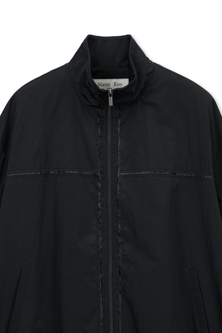 Matin Kim Embroidery Back Logo Jumper — Black