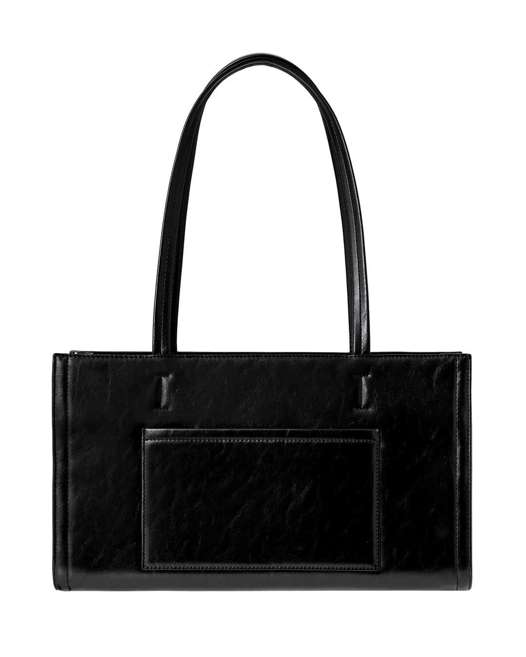 Stand Oil Oblong Bag — Structured Shoulder — Black