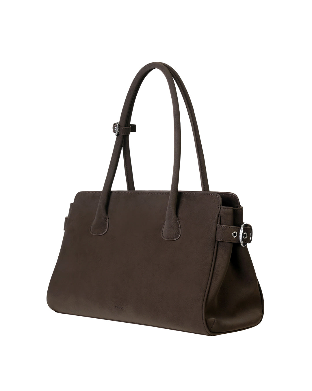 Stand Oil Linea Suede Crossbody Bag — Maroon