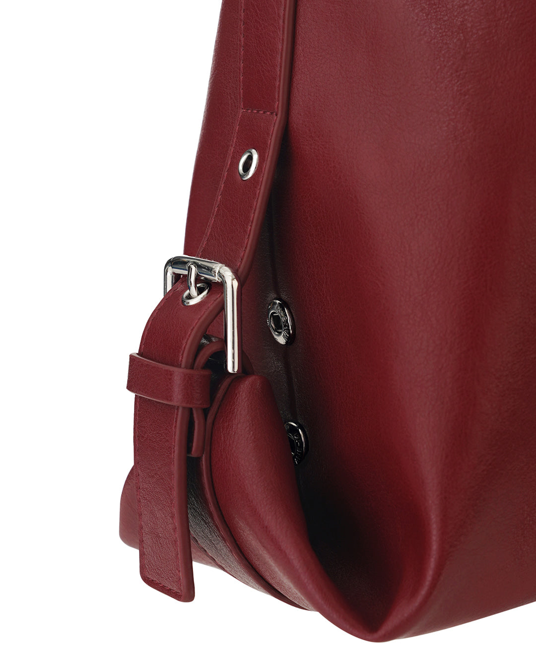 Stand Oil Mushy Bag — Nubuck Slouch Tote — Red wine