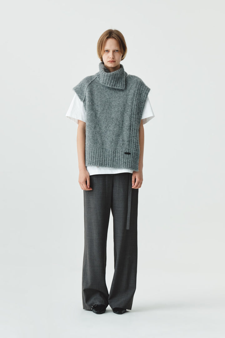 KIMMATIN Pocket Point Padded Shirt Jumper — Brown