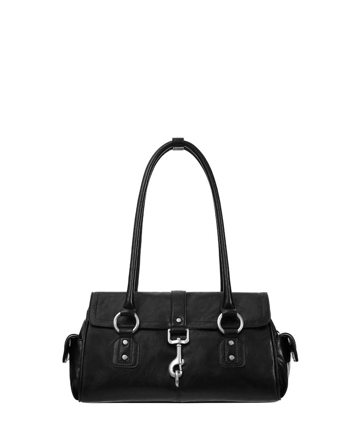 Stand Oil Beni Bag — Vintage Nubuck Crossbody — Black