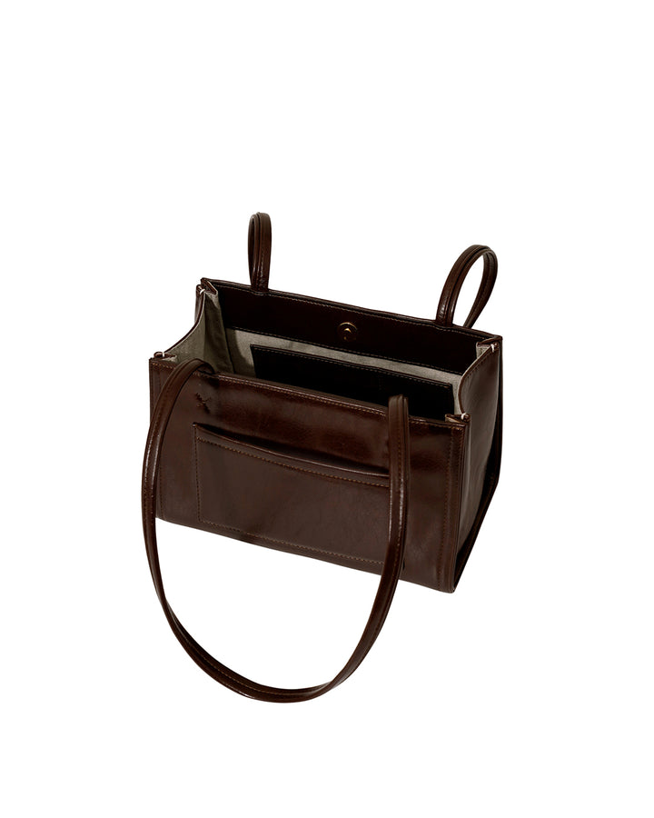 Stand Oil Oblong Tiny Shoulder Bag — Maroon
