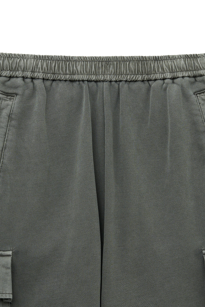 Matin Kim Pigment Dyed Cargo Pants — Charcoal