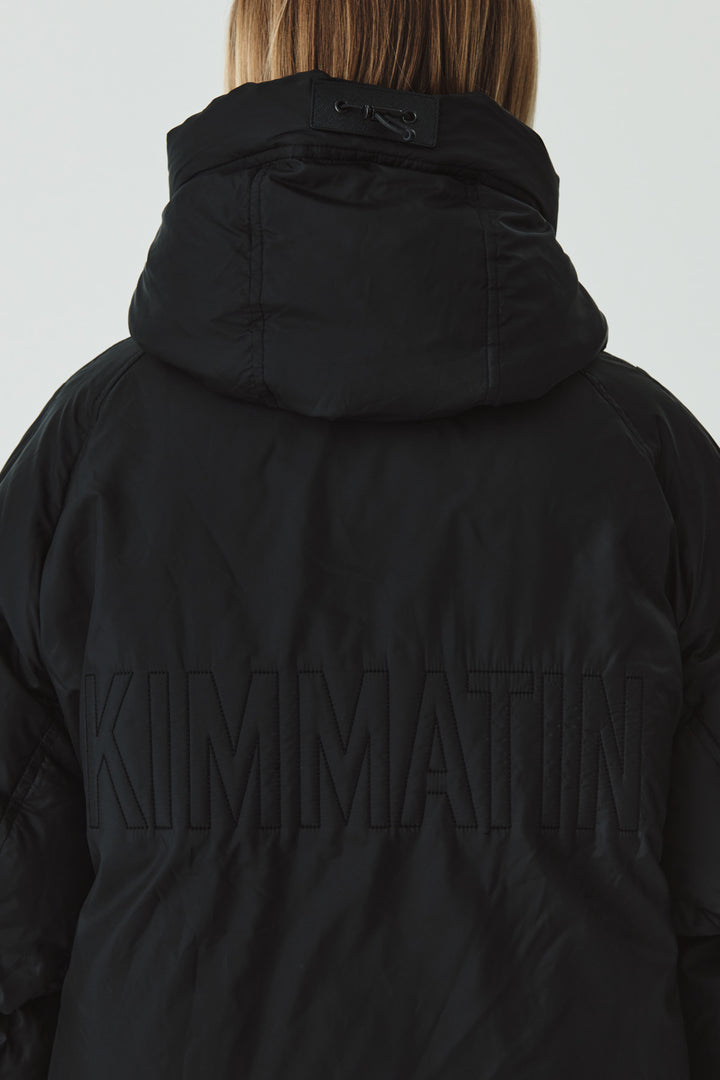 KIMMATIN Logo Padded Goose Down Jumper — Black