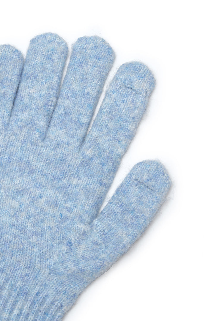 Matin Kim Ribbon Finger Hole Gloves — Light Blue