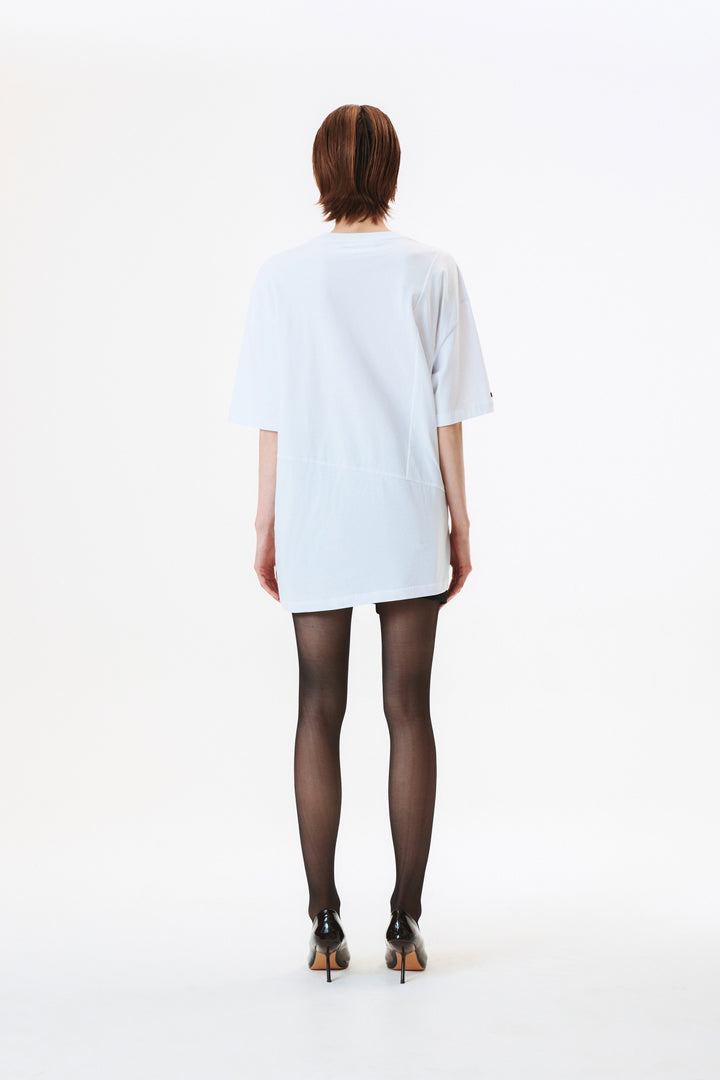 KIMMATIN Hook and Eye Point Two Way Top — White