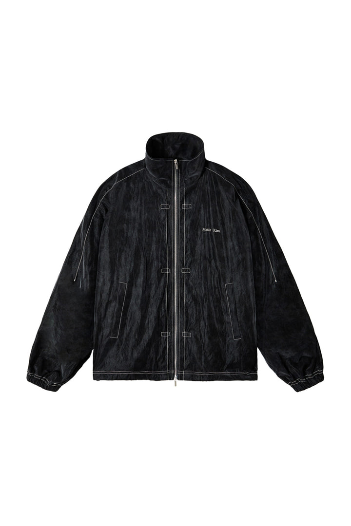 Matin Kim Stitch Point High Neck Jumper — Black