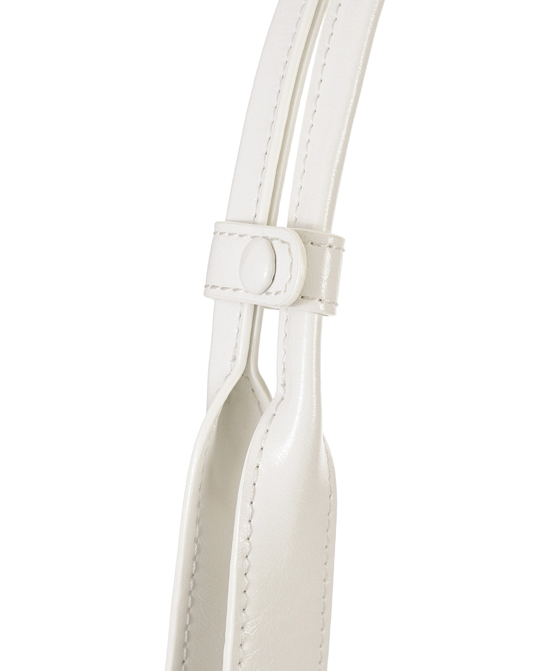 Stand Oil Boat Bag — Glossy Shoulder Crossbody — White