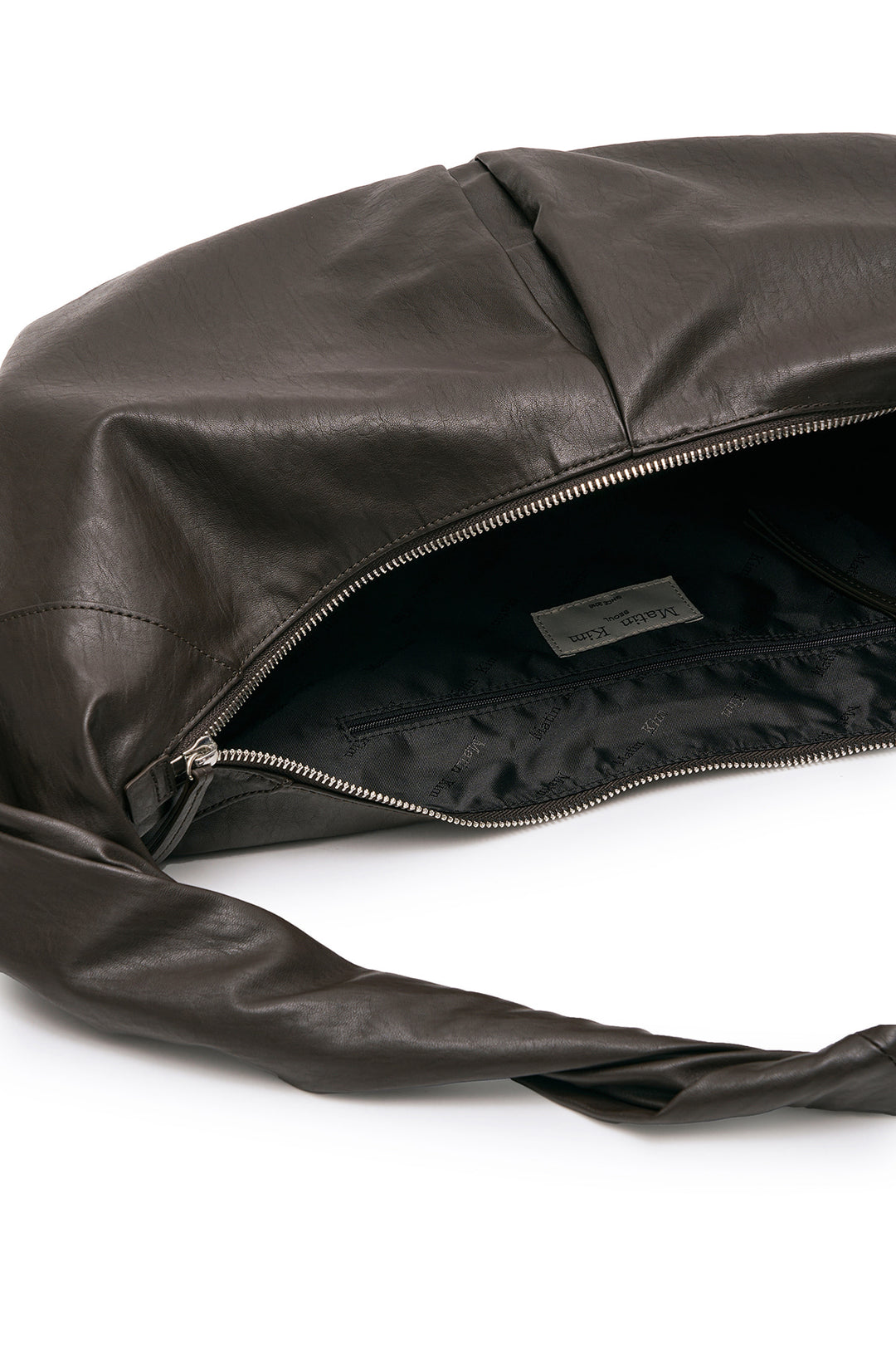 Matin Kim Twist Handle Large Hobo Bag — Brown