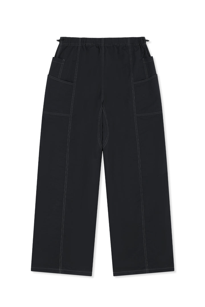 Matin Kim Multi Panel Parachute Pants — Black
