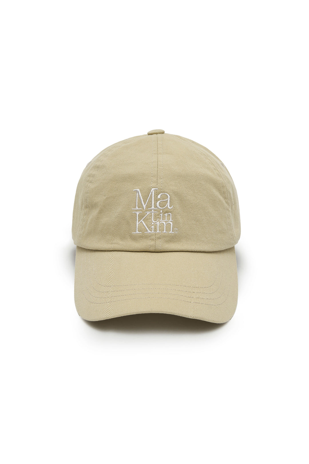 Matin Block Logo Ball Cap — Beige