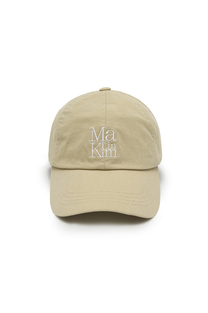 Matin Block Logo Ball Cap — Beige
