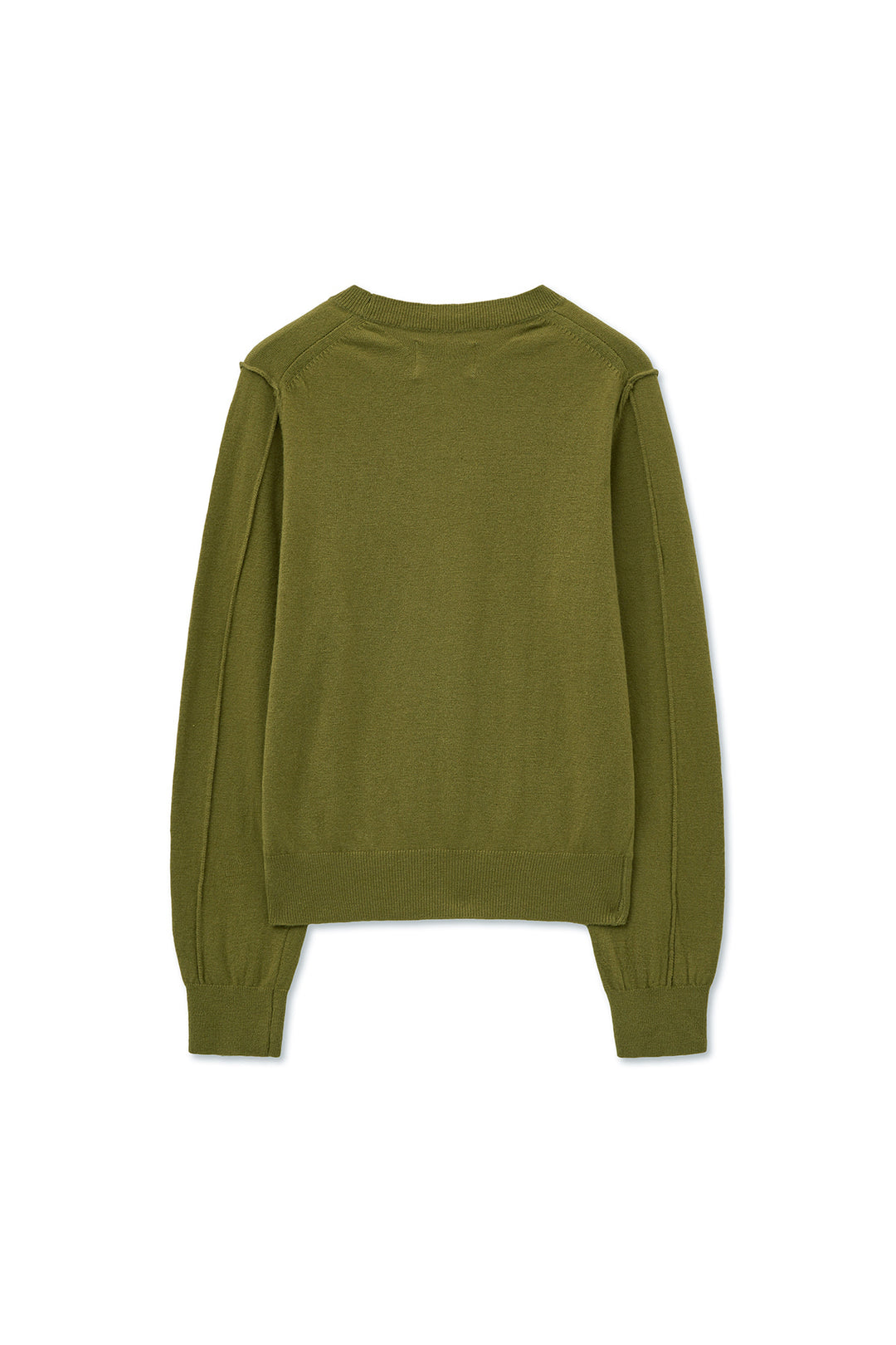 Matin Kim Cashmere Blended Round Knit — Olive