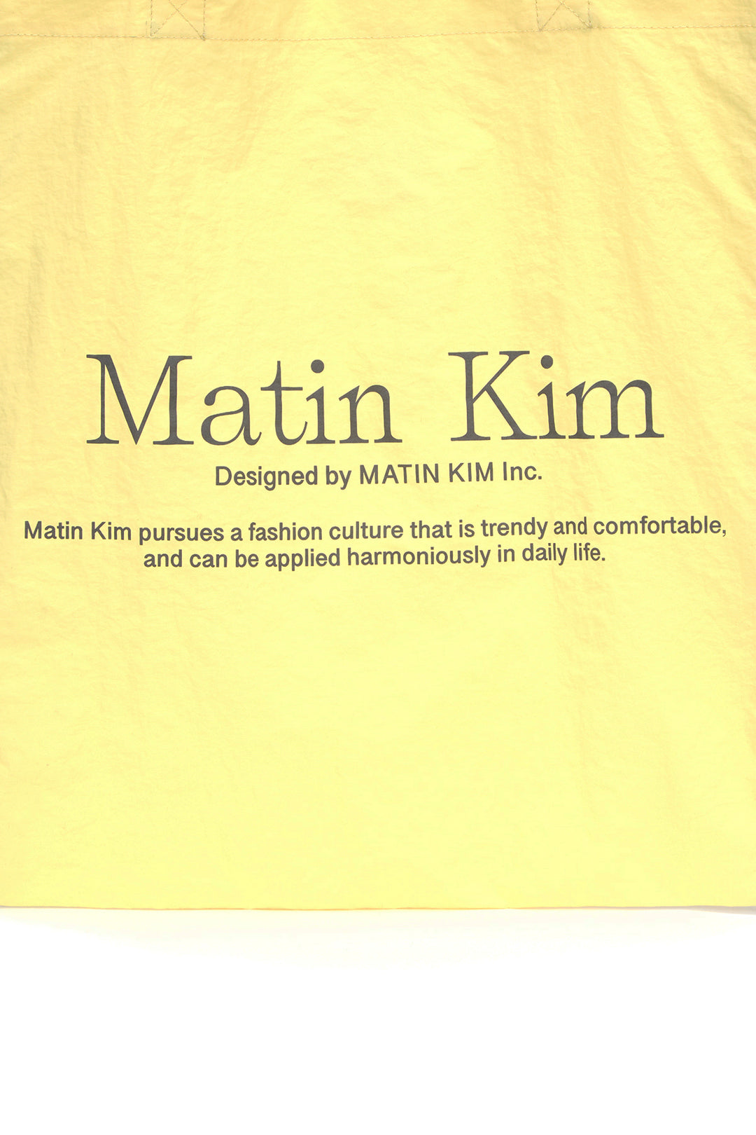 Matin Kim Palette Nylon Eco Bag — Yellow