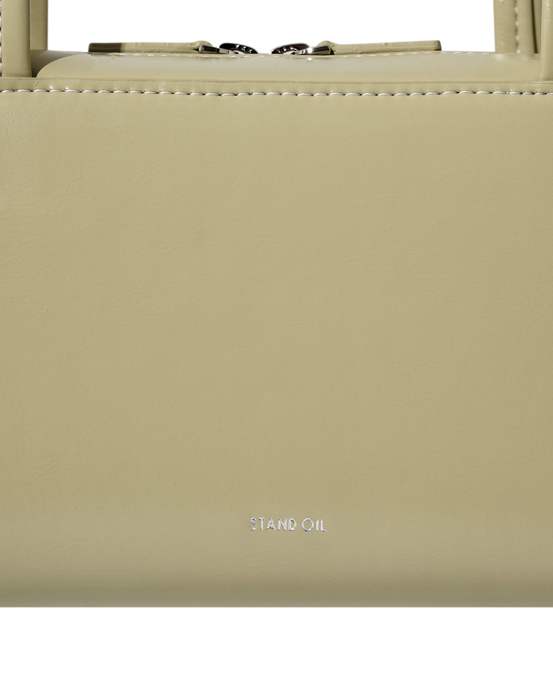 Stand Oil Post Bag — Square Box Shoulder Bag — Sand