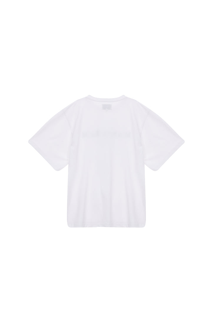 Matin Kim Embroidery Logo Top — White