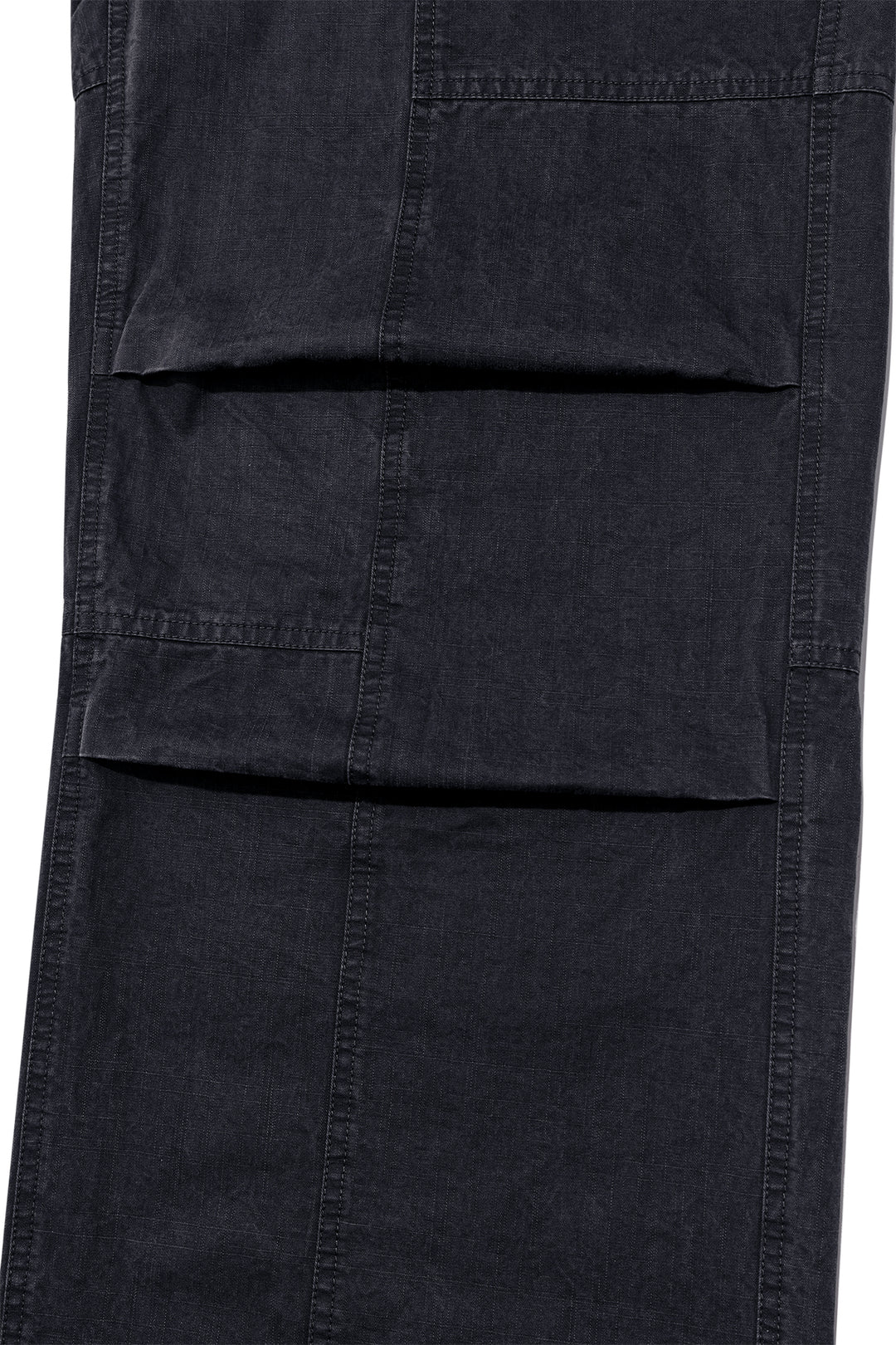 Matin Kim Patch Point Washed Cotton Pants — Charcoal