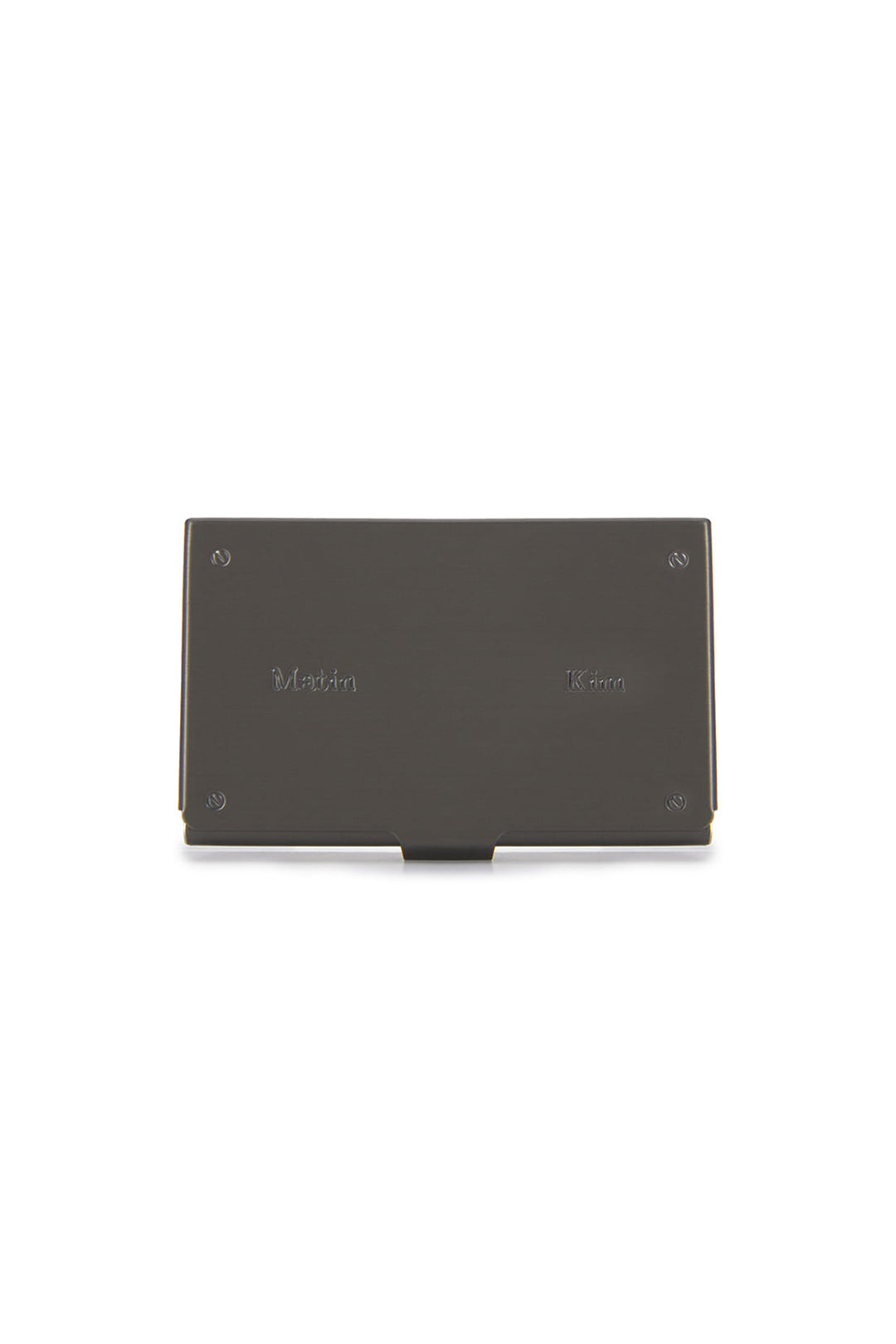Matin Kim Signature Metal Business Card Case — Silver