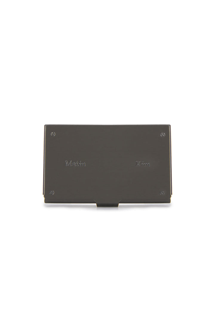 Matin Kim Signature Metal Business Card Case — Silver